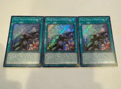 yugioh true draco heritage secret rare 3x blmm-en168 blmm - Image 1