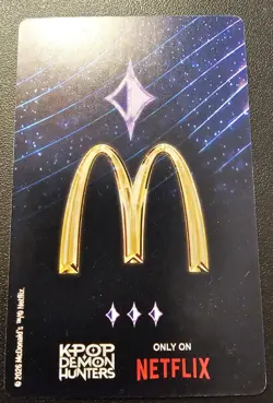 McDonalds KPOP Demon Hunter Huntrix Meal Rumi Holo Promo Card Triple Star Rarity - Image 2
