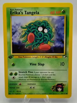 ERIKA'S TANGELA 79/132 1st Edition Gym Heroes Pokemon Card Near Mint - Image 1
