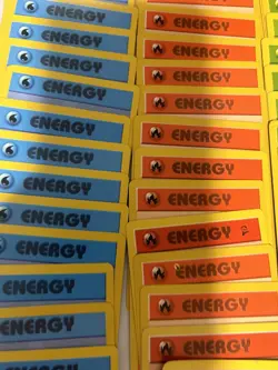 Pokemon 140 Card Lot All Energy Cards 1999 Yellow Purple Red Blue Green Orange - Image 3