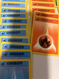 Pokemon 140 Card Lot All Energy Cards 1999 Yellow Purple Red Blue Green Orange - Image 5