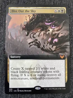 MAGIC THE GATHERING BLOT OUT THE SKY EXTENDED ART STRIXHAVEN NM/MINT - Image 1