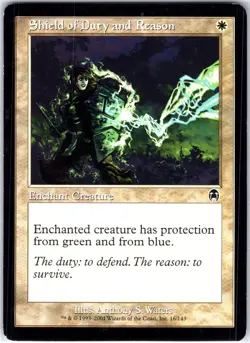 Shield of Duty and Reason 16 C Apocalypse Magic the Gathering MTG LP - Image 1