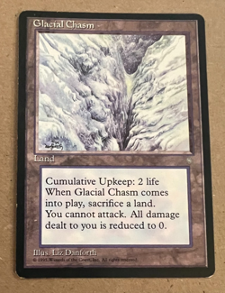 Glacial Chasm - Ice Age - MTG - Magic the Gathering - Image 1
