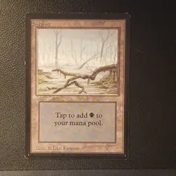 Swamp (A) Beta LP Version A Magic the Gathering MTG - Image 1