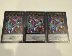 yugioh p.u.n.k. jam fever! emblazoned ultra rare 3x blmm-en051 blmm - Image 1