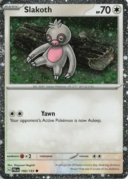 Slakoth - (Cosmos Holo) holo Common – #160/193 Pokemon TCG - Image 1