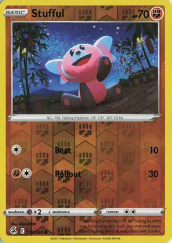 Stufful Reverse Holo Common – SWSH08: Fusion Strike #150/264 Pokemon TCG - Image 1