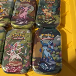 Pokemon Prismatic Evolutions Mini Tins Lot of 8 Complete Art Set Sealed - Image 3