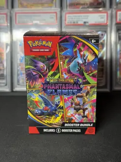 Pokemon TCG Mega Evolution Phantasmal Flames Booster Bundle Sealed - Image 1