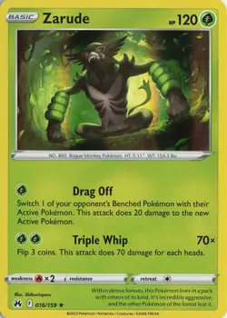 Zarude Holo Rare – Crown Zenith #016/159 Pokemon TCG - Image 1