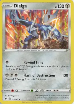 Dialga Holo Rare – SWSH04: Vivid Voltage #121/185 Pokemon TCG - Image 1
