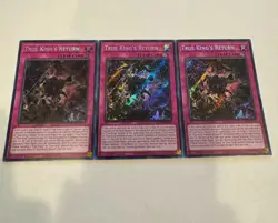 yugioh true king's return secret rare 3x blmm-en176 blmm - Image 1