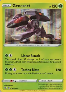 Genesect Holo Rare – SWSH04: Vivid Voltage #016/185 Pokemon TCG - Image 1