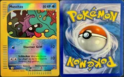 Muschas 129/165 Reverse Holo Pokemon Expedition EX 2002 NM Vintage Deutsch - Image 2