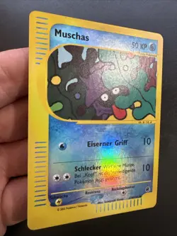 Muschas 129/165 Reverse Holo Pokemon Expedition EX 2002 NM Vintage Deutsch - Image 3