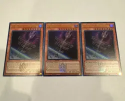 yugioh world legacy - "world wand" emblazoned ultra rare 3x blmm-en086 blmm - Image 1