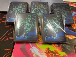 5 Packs Pokemon Etb Sleeves 65 Per Charizard Phantasmal Flames - Image 1