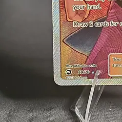 Pokemon Blaine's Last Stand Full Art Trainer Supporter Holo 69/70 2018 NM - Image 5