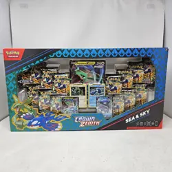 Pokemon Sea and Sky Collection Box - Sealed - 14 Crown Zenith Booster Packs - Image 1
