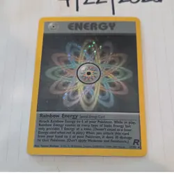 Pokemon Rainbow Energy 17/82 Team Rocket Holo Rare Special Energy English - Image 1