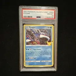 Pokemon Kyogre 003/025 Celebrations Holo Rare PSA 10 - Image 4