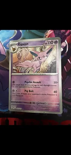 Pokemon - Espeon Prismatic Evolutions Pokeball 033/131 - Image 1