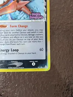 Pokemon TCG Deoxys 3/110 Delta Species Rare Holo Stamped Ex Holo Phantoms 2006 - Image 3