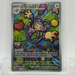 Pokemon TCG Phantasmal Flames Ambipom #107/094 Illustration Rare NM- - Image 1