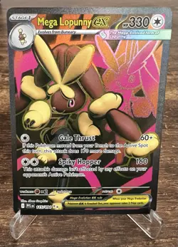 Pokemon TCG: Phantasmal Flames Mega Lopunny EX 115/094 Full Art Holo NM - Image 3