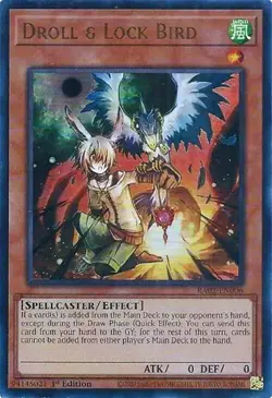 Droll & Lock Bird [RA02-EN006] Ultra Rare Near Mint 1st Edition - Yugioh single - Image 1