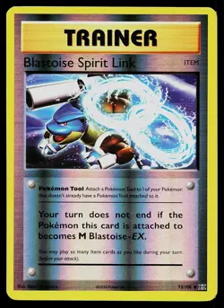Pokemon Card Evolutions Blastoise Spirit Link 73/108 Uncommon Reverse Holo - Image 1
