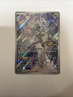 N’s Reshiram 167/159 Promo Journey Together Stamped Pokemon Card NM 167/159 - Image 1