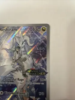 N’s Reshiram 167/159 Promo Journey Together Stamped Pokemon Card NM 167/159 - Image 4