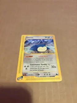 Pokemon 2003 Snorlax 100/144 Skyridge 80 HP Common Regular English Card - Image 2