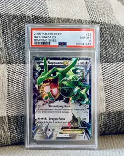 Pokemon Card Rayquaza EX #75 Roaring Skies PSA MINT 8 WORLDWIDE SHIP - Image 1