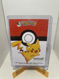 Pikachu 025 Promo Holo Crystal Card Collection Pokemon TCG 2024 - Image 4