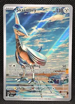 Skarmory 209/191 - SV08: Surging Sparks Illustration Rare 2024 Pokemon Card - Image 1