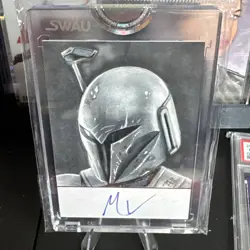 Star Wars SWAU - artist Sketch card - Koska Reeves (Matt Applegate) - auto - Image 1