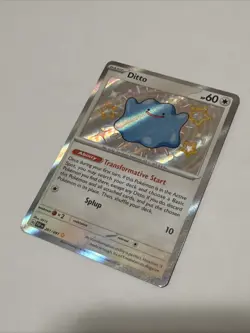 Ditto 201/091 Scarlet Violet Paldean Fates Baby Shiny Card NM Condition - Image 1