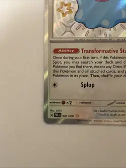 Ditto 201/091 Scarlet Violet Paldean Fates Baby Shiny Card NM Condition - Image 3