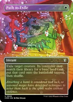 MTG - Path to Exile - Borderless Foil - Commander Masters - Magic the Gathering - Image 1