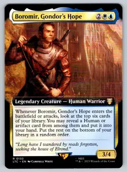 2023 Lord of the Rings Boromir, Gondor's Hope (Borderless) Rare #132 - Image 1