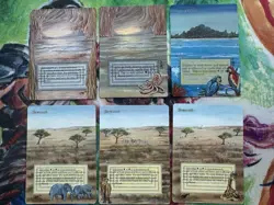 MTG Unlimited Underground Sea Altered Laura Van Wie. Dual Land. Kid Icarus. - Image 2