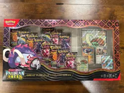 Pokemon Paldean Fates Great Tusk ex & Iron Treads ex Premium Collection Box - Image 1