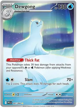 Dewgong #97 Phantasmal Flames Holo Pokemon Card NM/M - Image 1