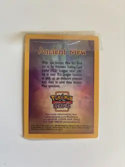 Ancient Mew WOTC Black Star Promo Reverse Holo Pokemon Card! SEALED - Image 2