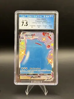 Ditto Vmax SV119/SV122 Pokemon Shining Fates 2021 English CGC 7.5 NEAR MINT+ - Image 1