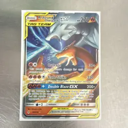 The Pokemon Company Reshiram & Charizard GX Ultra Rare Holo 20/214 Sm-Unbroken … - Image 1