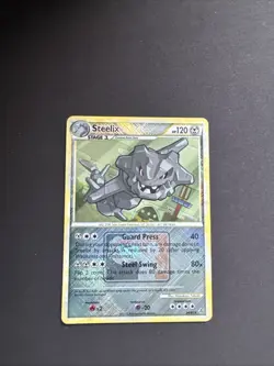 POKEMON TCG STEELIX 24/95 HGSS UNLEASHED REVERSE FOIL RARE!! - Image 1